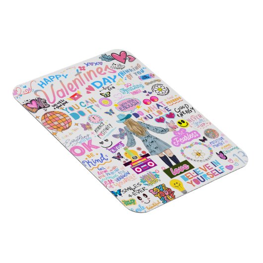 VALENTINE SWIFT-INSPIRIERT AFFIRMATIONS POSTCARD MAGNET (Rechte Seite)