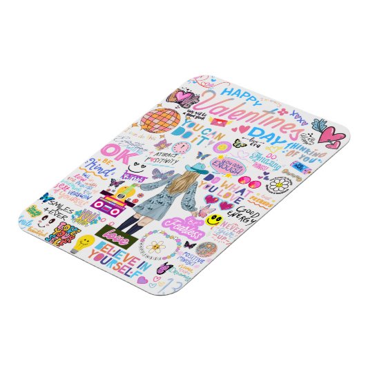 VALENTINE SWIFT-INSPIRIERT AFFIRMATIONS POSTCARD MAGNET (Linke Seite)