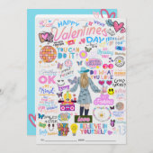 VALENTINE SWIFT-INSPIRIERTE KARTE (Vorne/Hinten)