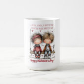 Valentine Swing Kids Illustration Kaffeetasse (Mittel)