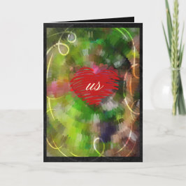 Valentine Swirl Feiertagskarte