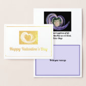 Valentine Swirl Fraktal Kunst, Dichtung und Musik Folienkarte (Anzeige)