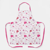 Valentine Swirling Hearts Schürze (Vorderseite)