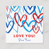 Valentine Tag Heart Scribbles (Vorderseite)