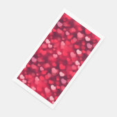 Valentine Tagesherzen Hintergrund Serviette (Ecke)