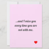 Valentine-Tageskarte (Rückseite)