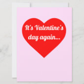 Valentine-Tageskarte (Vorderseite)