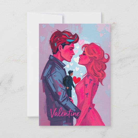 Valentine-Tageskarte (Vorderseite)