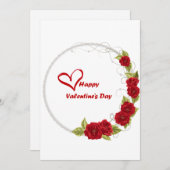 Valentine-Tageskarte Feiertagskarte (Vorne/Hinten)