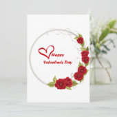 Valentine-Tageskarte Feiertagskarte (Stehend Vorderseite)