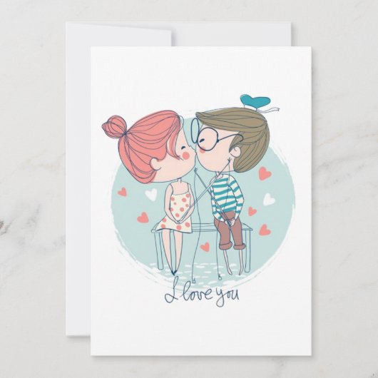 Valentine-Tageskarte Feiertagskarte (Vorderseite)