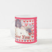 VALENTINE TASSE - GIFTS - MINI DACKEL I LIEBE SIE (Vorderseite Links)