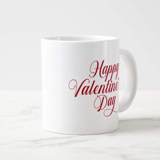 Valentine Tasse Glücklicher Valentinstag (Vorderseite Rechts)