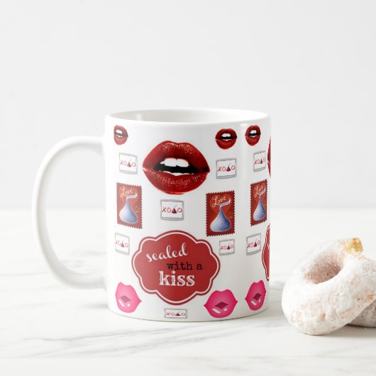 Valentine-Tasse Kaffeetasse (Mit Donut)