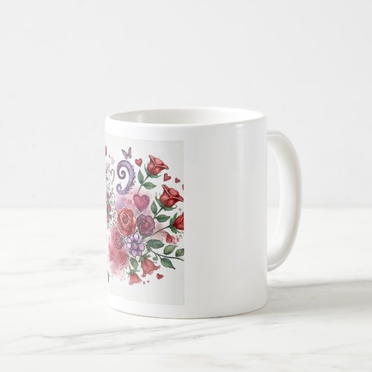 Valentine-Tasse Kaffeetasse (VorderseiteRechts)
