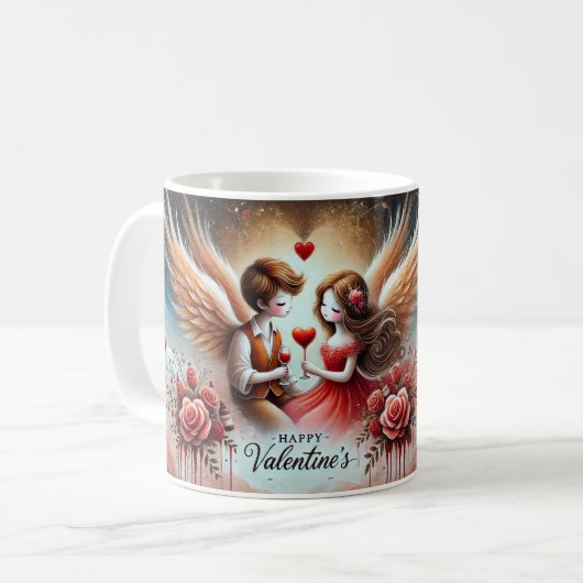 Valentine-Tasse Kaffeetasse (Vorderseite Links)