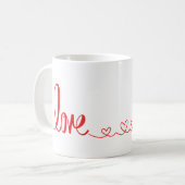 Valentine Tasse: Liebe Kaffeetasse (Vorderseite Links)