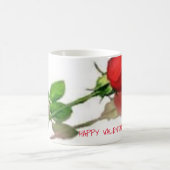 Valentine Tasse mit Single Rose (Mittel)
