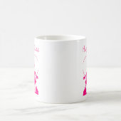 Valentine Tasse Rosa Küssen Silhouette (Mittel)