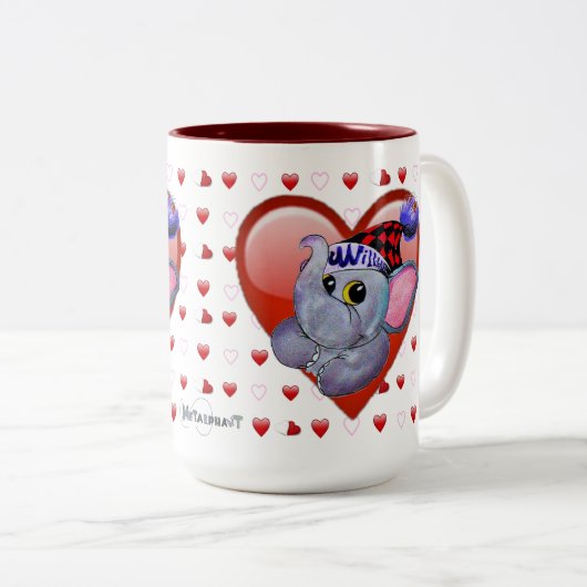 Valentine-Tasse Zweifarbige Tasse (VorderseiteRechts)