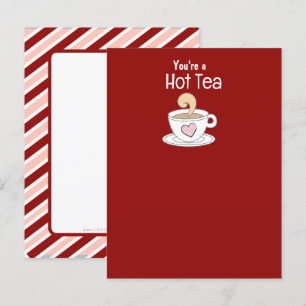 Valentine Tea Gastgeschenk Postkarte