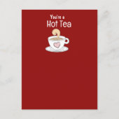 Valentine Tea Gastgeschenk Postkarte (Vorderseite)
