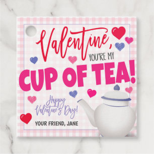 Valentine Tea Geschenk Tag Geschenkanhänger
