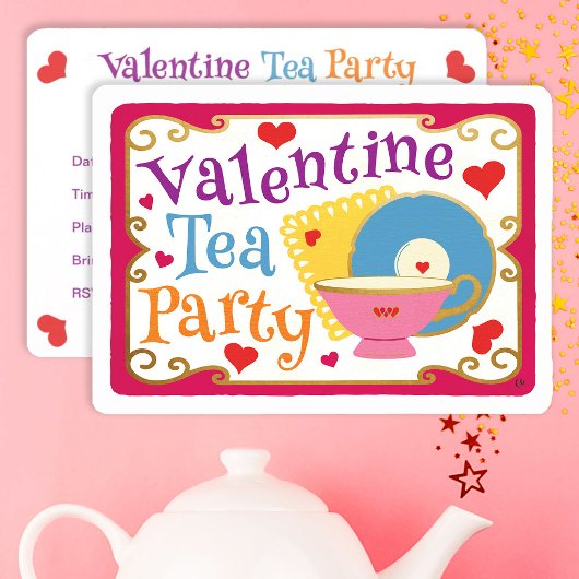 Valentine Tea Party Einladung