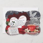 Valentine Tea Party Einladungen (Rückseite)