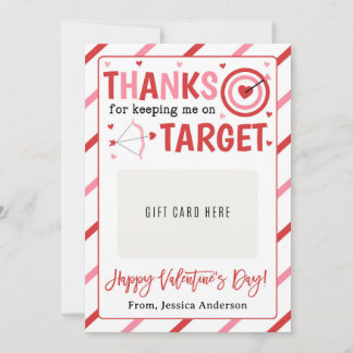 Valentine Teacher Appreciation Gift Card Holder Einladung