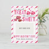 Valentine Teacher Appreciation Gift Card Holder Einladung (Stehend Vorderseite)