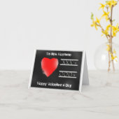 Valentine Teacher Chalkboard Card Karte (Gelbe Blume)