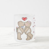 Valentine Teddy Bären Mattglastasse (Mittel)