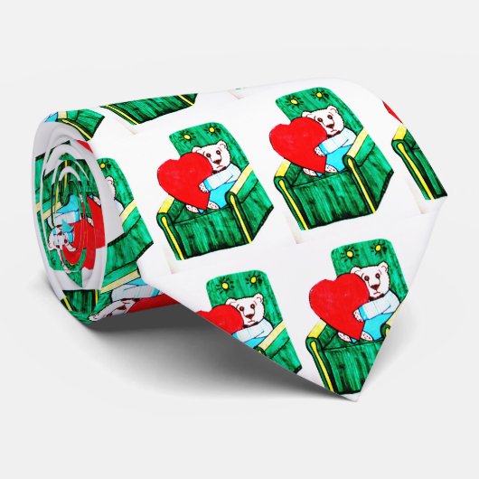 VALENTINE TEDDY BEAR Krawatte (Gerollt)