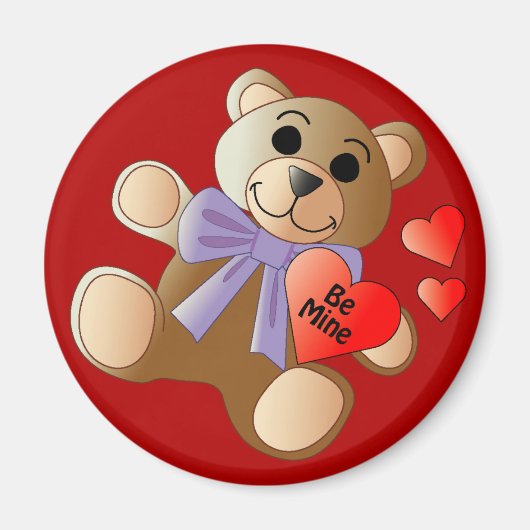 Valentine Teddy Bear Magnet (Vorne)