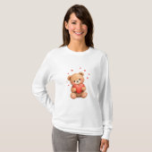 Valentine Teddy bear with heart T-Shirt (Vorne ganz)