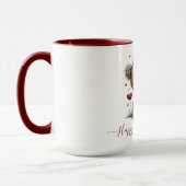 Valentine Teddy Bear with Rose and Hearts Tasse (Links)