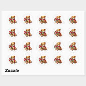 Valentine Teddy Stickers (Blatt)