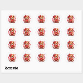 Valentine Teddy Stickers (Blatt)