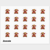 Valentine Teddy Stickers (Blatt)
