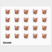 Valentine Teddy Stickers (Blatt)