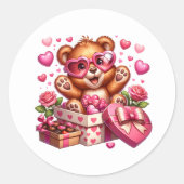 Valentine Teddy Stickers (Vorderseite)