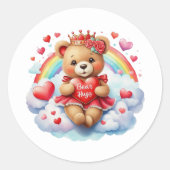 Valentine Teddy Stickers (Vorderseite)