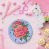 Valentine Teller Rosa Rosen auf Lila (Party)