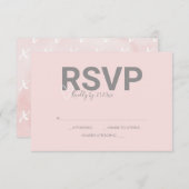 Valentine Theme Watercolor Antwort RSVP Karten (Vorne/Hinten)