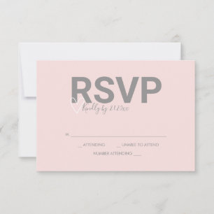 Valentine Theme Watercolor Reply RSVP Cards