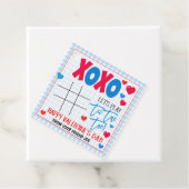 Valentine Tic Tac Toe Gift Tag Geschenkanhänger (Beispiel)