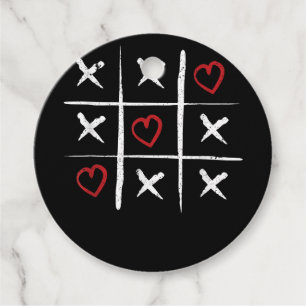 Valentine Tic Tac Toe Hearts Valentinstag Valent Geschenkanhänger