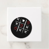 Valentine Tic Tac Toe Hearts Valentinstag Valent Geschenkanhänger (Beispiel)