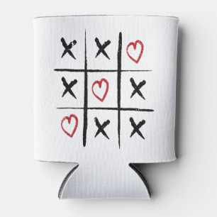 Valentine Tic Tac Toe Herztag Dosenkühler